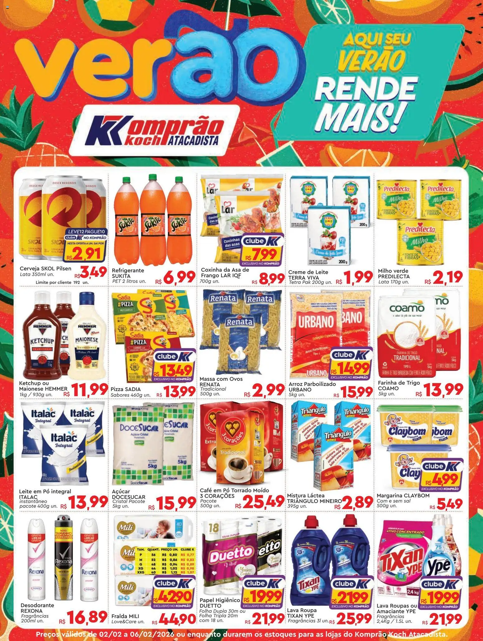 Pré-Visualização do folheto "Ofertas da semana" da loja Komprao Atacadista válido a partir de 02/02/2026