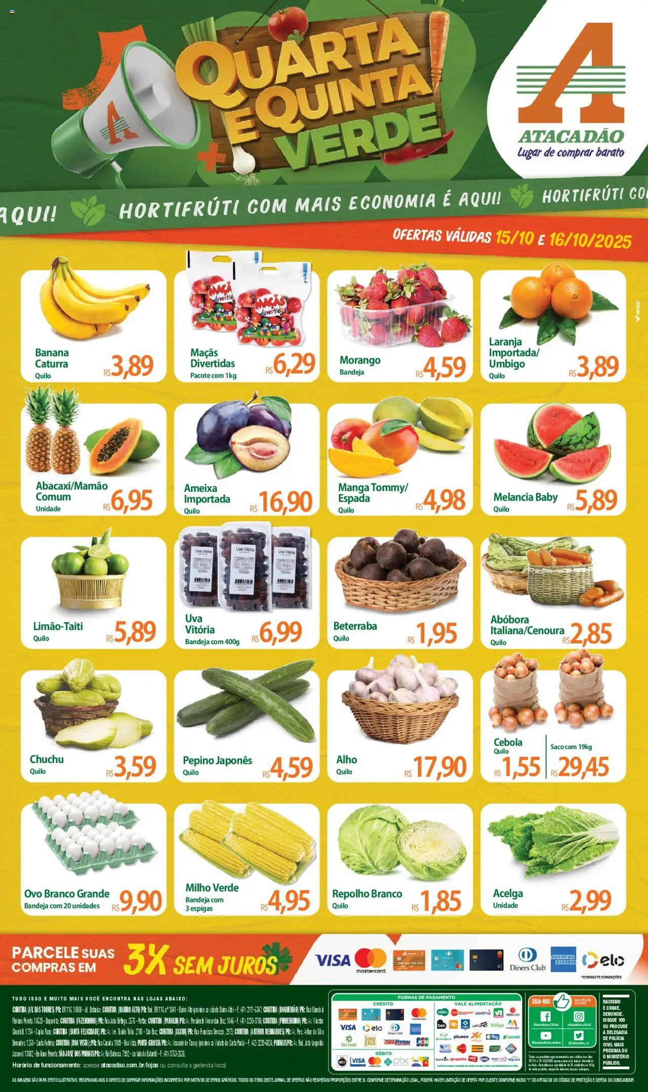 Atacadão folheto "Ofertas - PR" válido a partir de 15/10/2025 - número de página 1