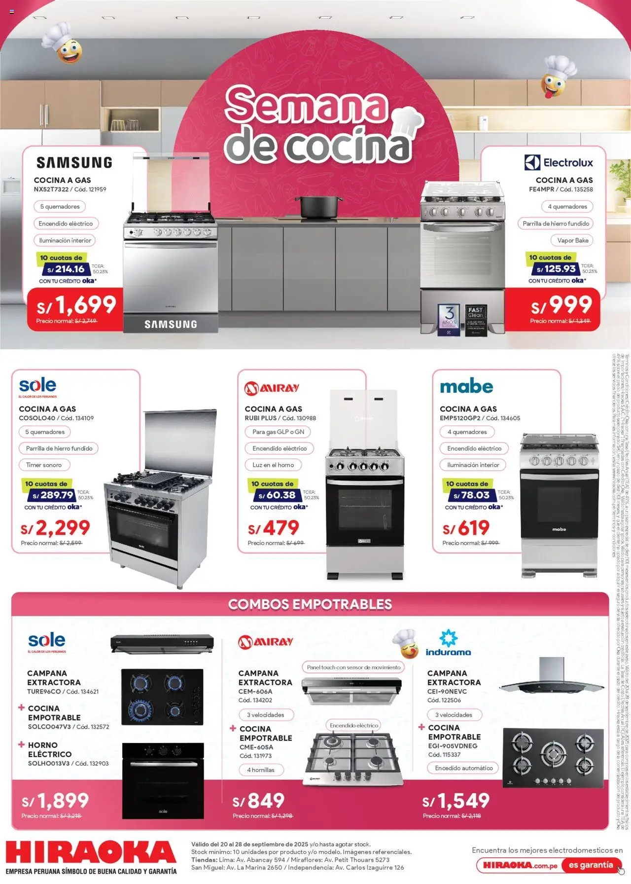 Hiraoka Semana de cocina (20/09/2025 - 28/09/2025) - ofertas de hoy - número de página 1