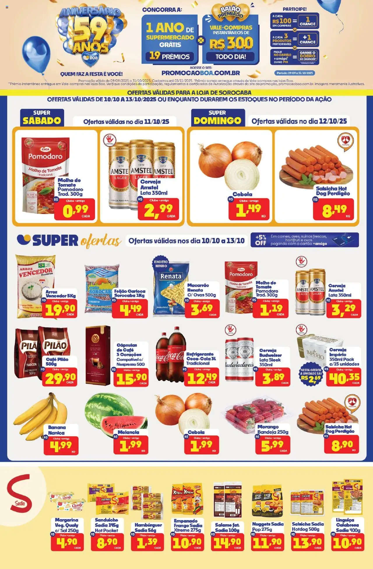 Boa Supermercados folheto "Ofertas da semana" válido a partir de 10/10/2025 - número de página 1