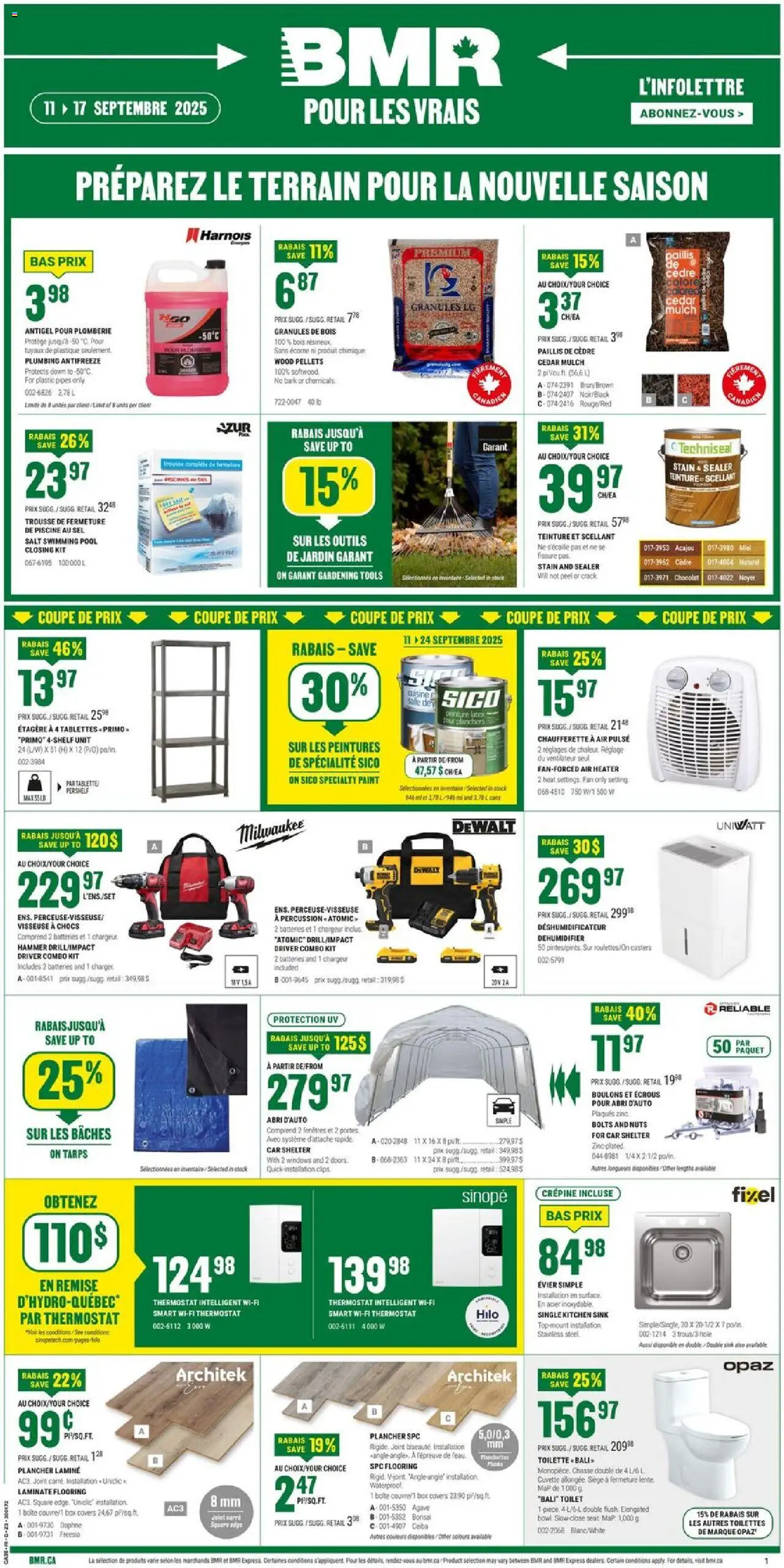 BMR flyer valid from Sep 11, 2025 - page number 1