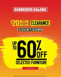Preview of catalogue Barbeques Galore catalogue - Clearance from shop Barbeques Galore valid 12/03/2026