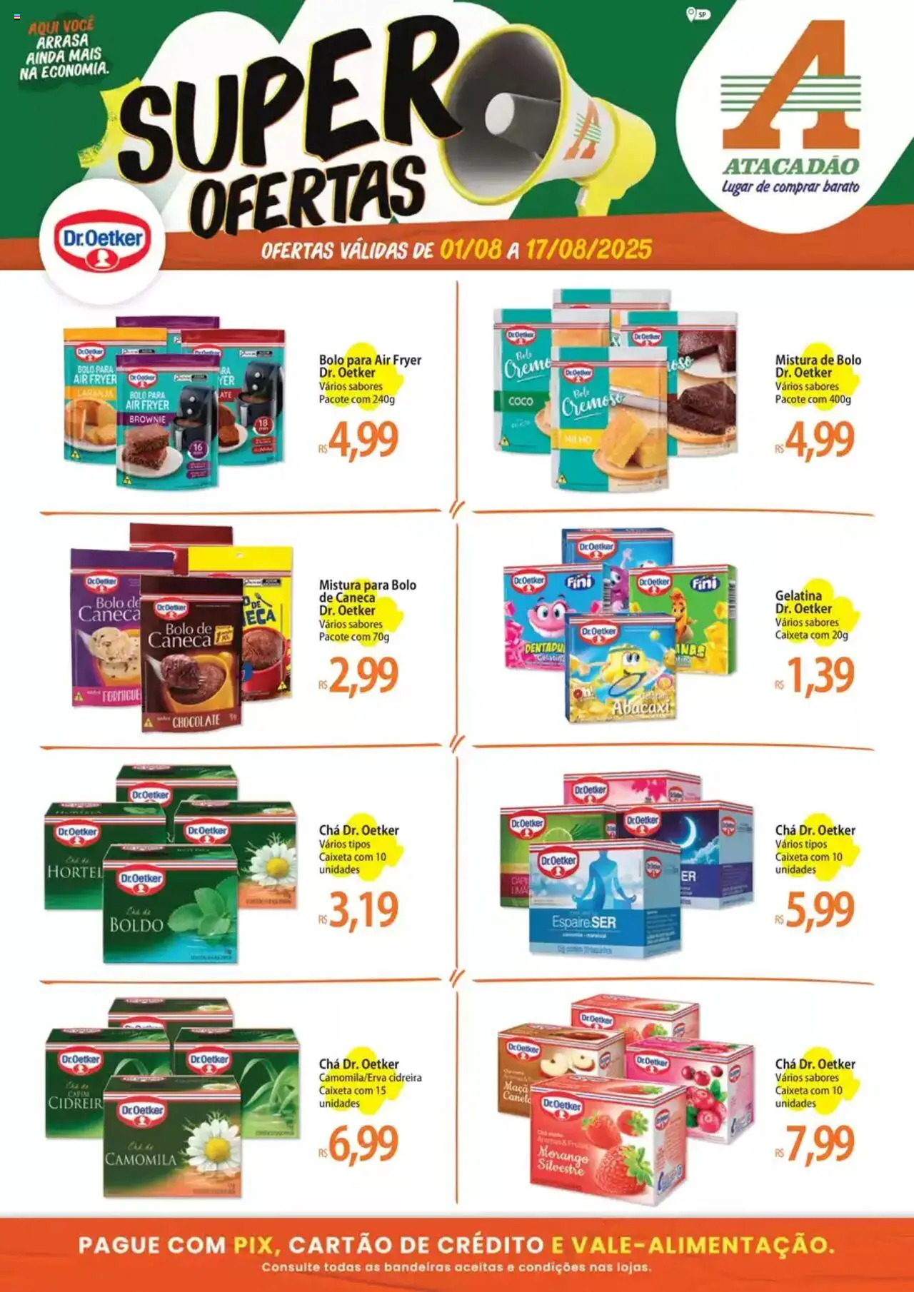 Atacadão folheto "Ofertas Dr. Oetker" válido a partir de 01/08/2025 - número de página 1