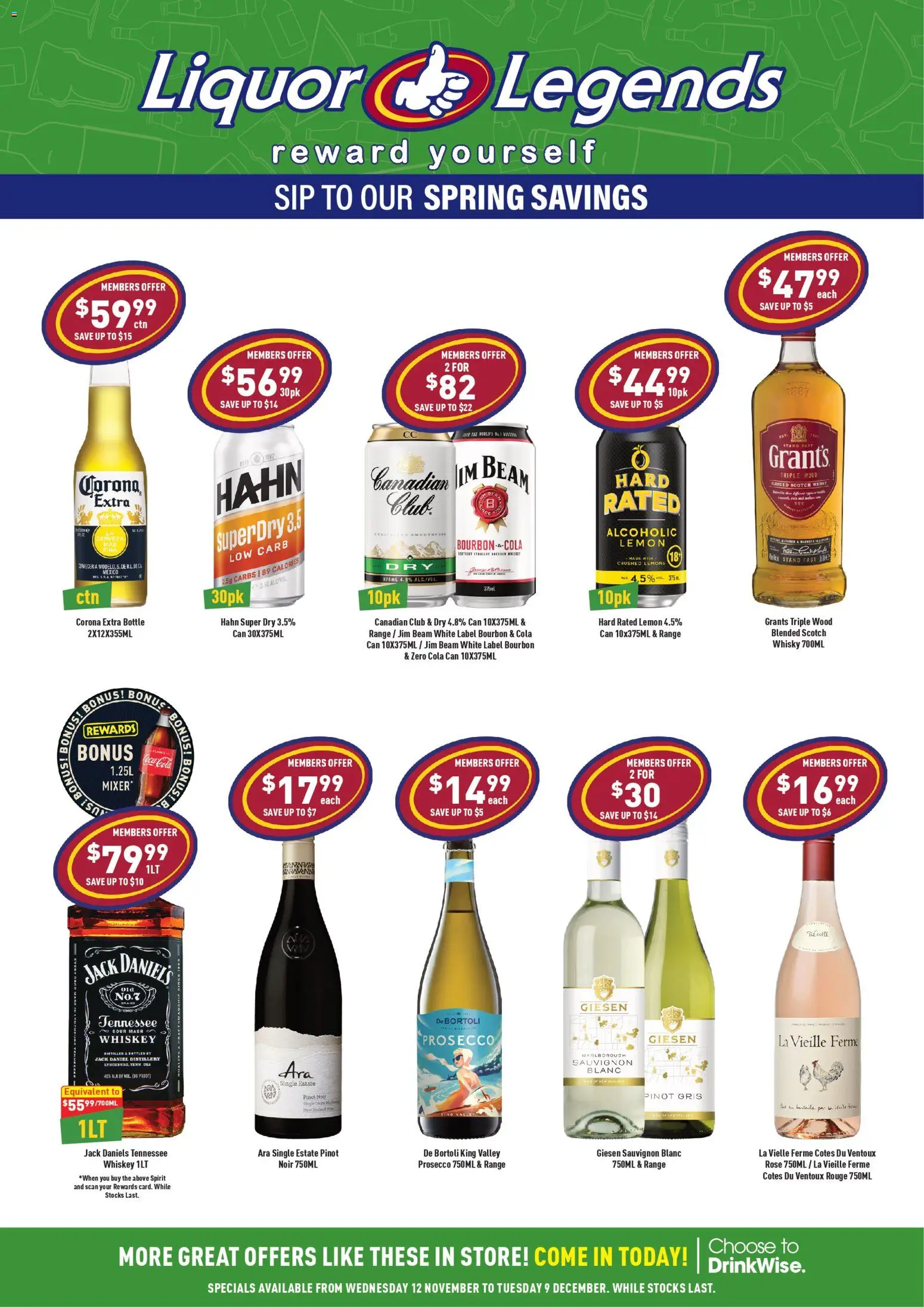 Preview of catalogue Catalogue Redbank from shop Liquor Legends valid 12/11/2025