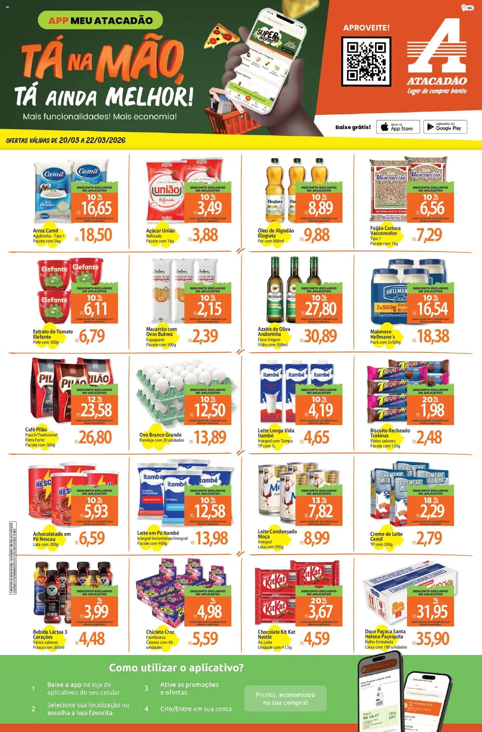 Pré-Visualização do folheto "Atacadão ofertas - MG" da loja Atacadão válido a partir de 20/03/2026