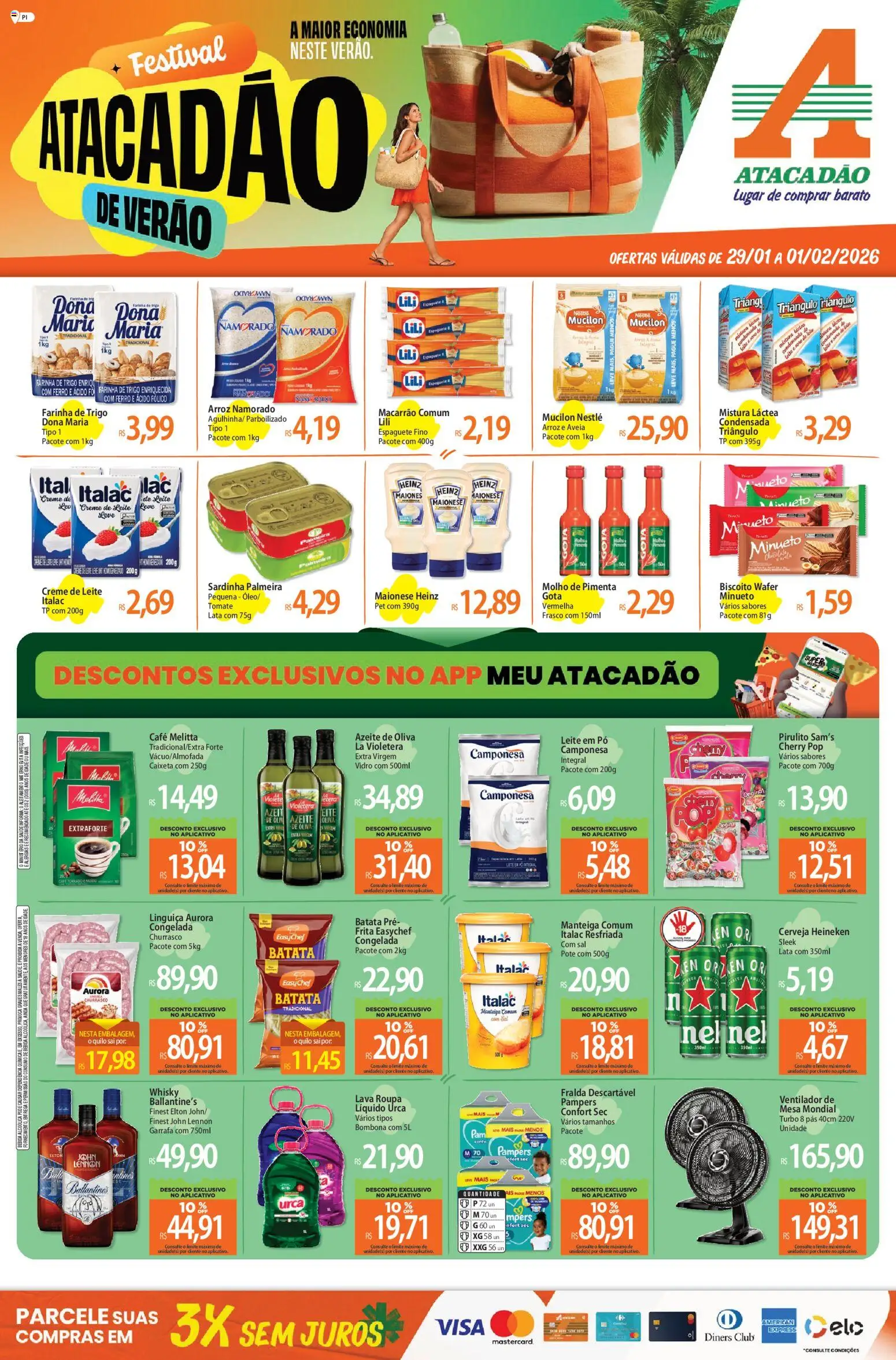 Pré-Visualização do folheto "Ofertas - PI" da loja Atacadão válido a partir de 29/01/2026