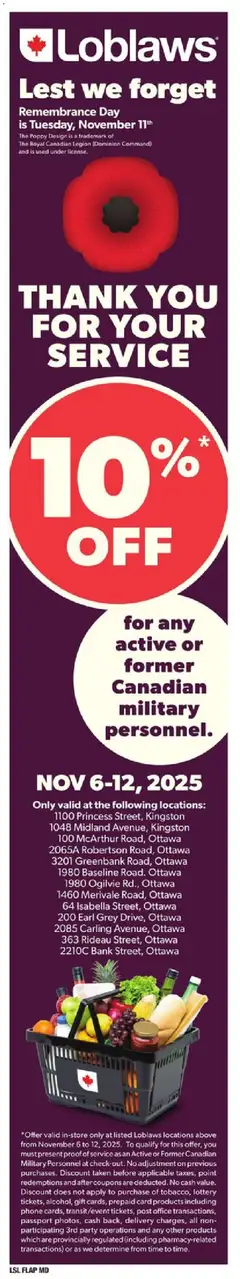 Preview of leaflet Weekly flyer / circulaire from shop Loblaws is valid from Nov 06, 2025