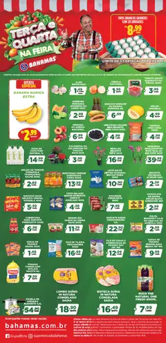 Pré-Visualização do folheto "Ofertas Terça e Quarta na Feira" da loja Bahamas Supermercados válido a partir de 20/01/2026