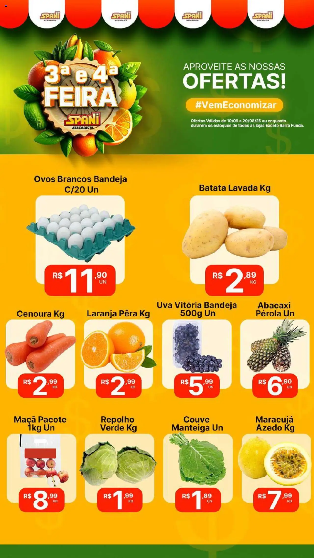 Spani Atacadista folheto "Ofertas Feira" válido a partir de 19/08/2025 - número de página 1