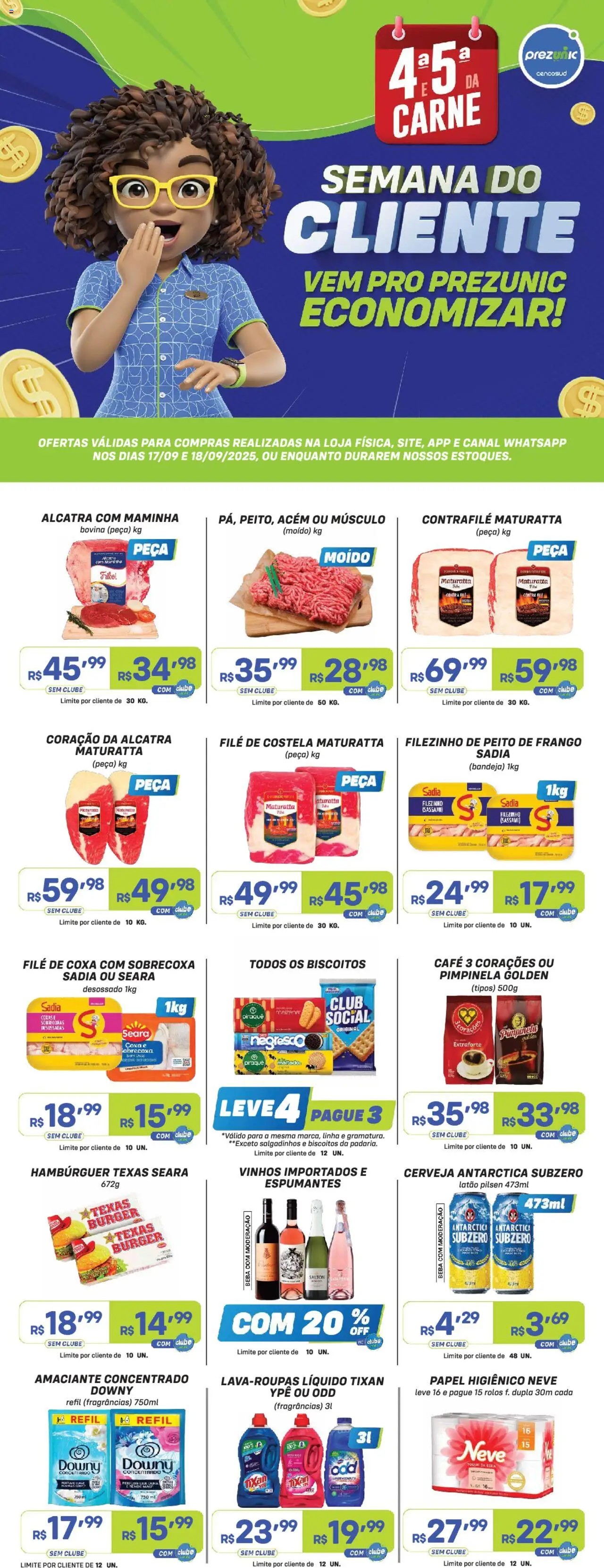 Prezunic folheto "Encarte" válido a partir de 17/09/2025 - número de página 1
