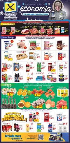 Pré-Visualização do folheto "Ofertas da semana" da loja X Supermercados válido a partir de 11/07/2025
