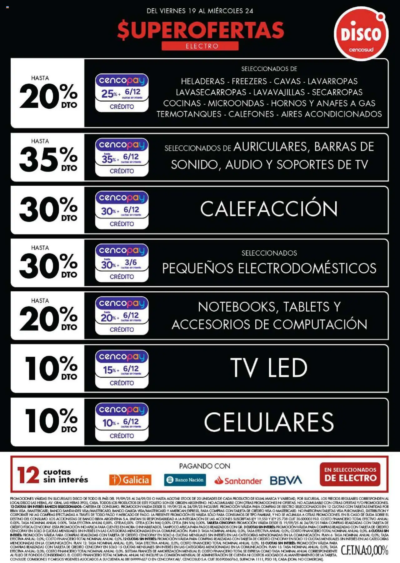 Disco Ofertas | Electro del 19/09/2025 Online