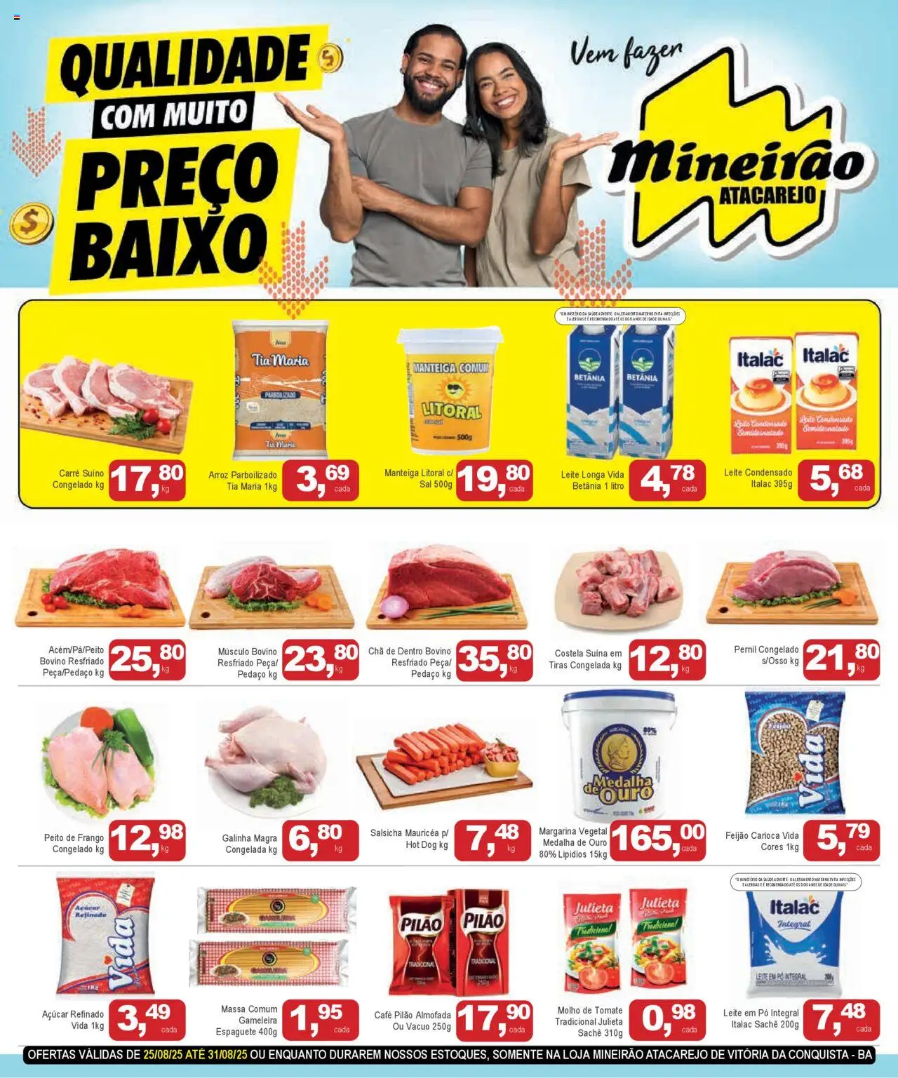 Mineirão Atacarejo folheto "Ofertas da semana" válido a partir de 25/08/2025 - número de página 1