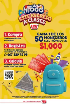 Vista previa las ofertas de la tienda Casa Ley - Folleto - al 1000 este regreso a clases desde el 22/08/2025 
