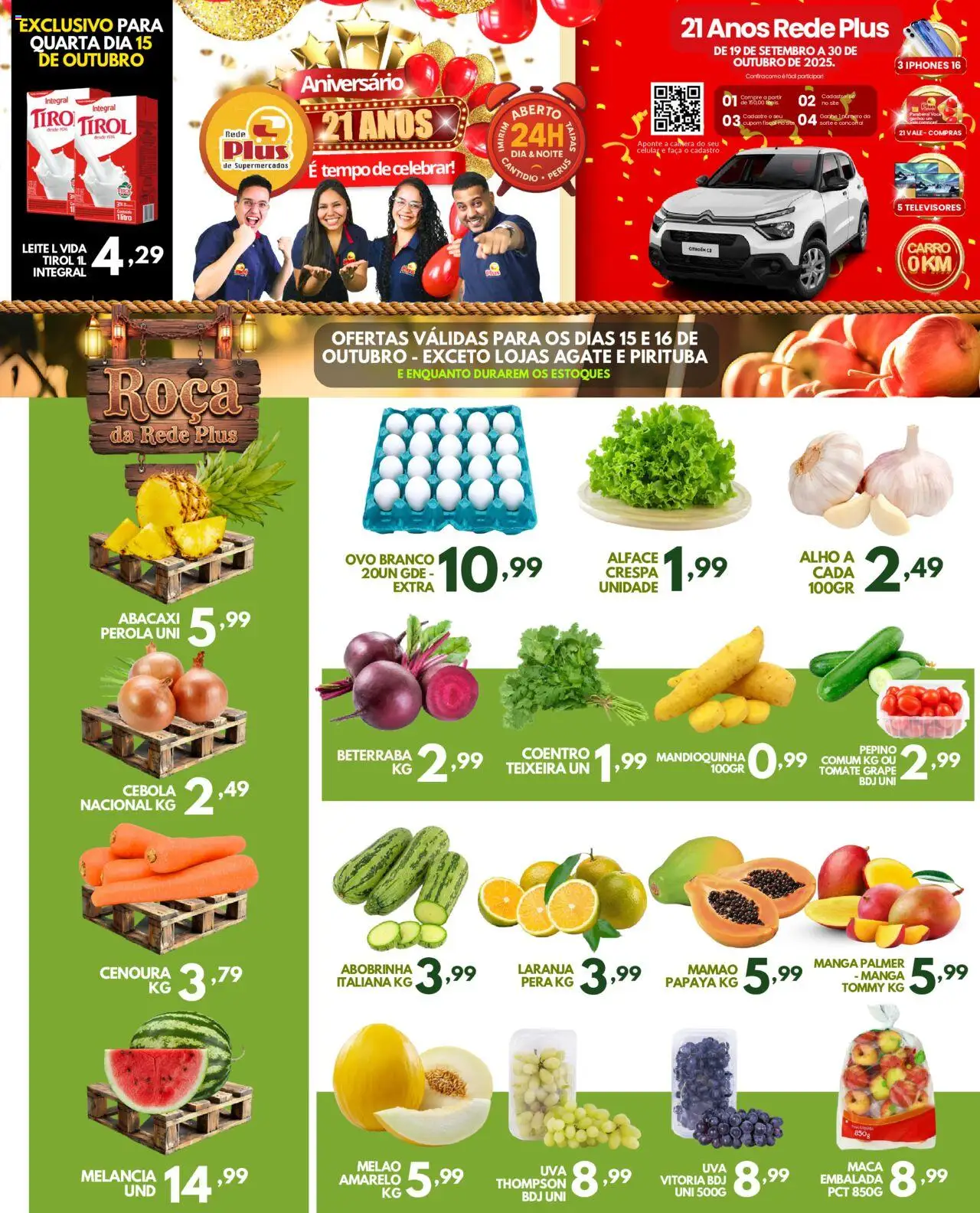 Rede Plus Supermercados folheto "Ofertas da semana" válido a partir de 15/10/2025 - número de página 1