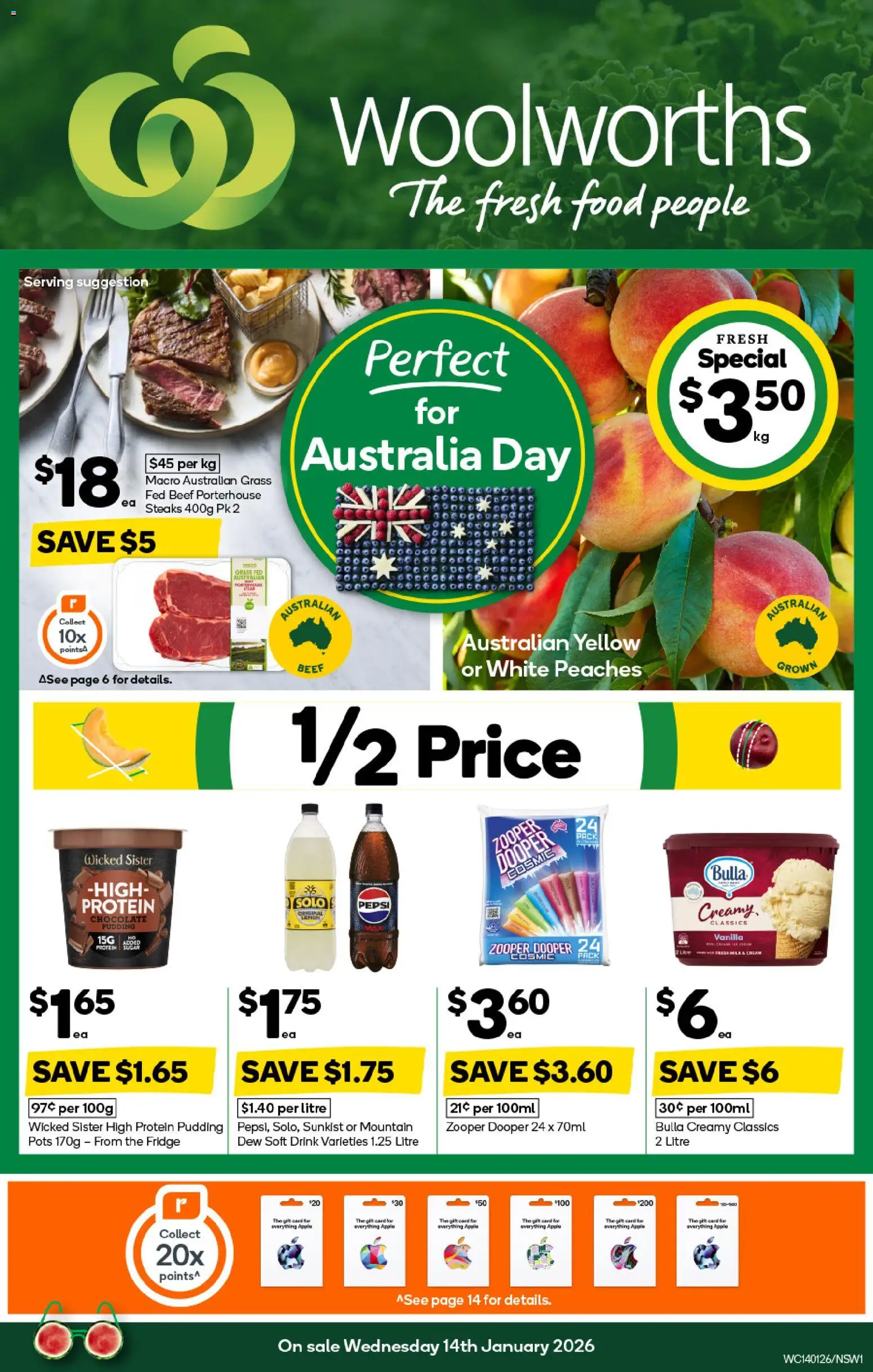 Preview of catalogue Weekly Specials Catalogue NSW from shop Woolworths valid 14/01/2026