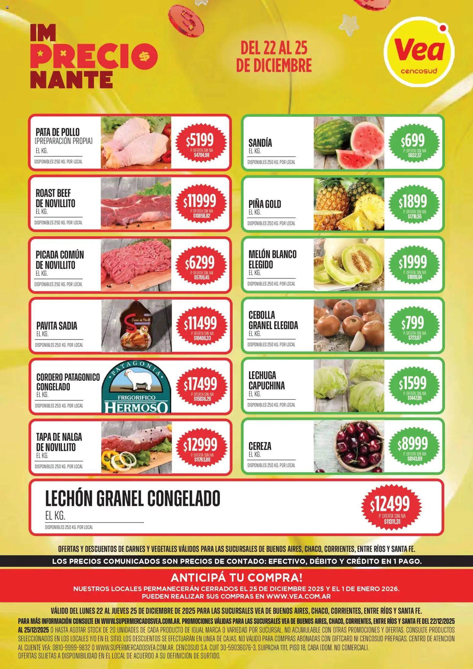 Vista previa del folleto de la tienda Vea válido desde el 22/12/2025 