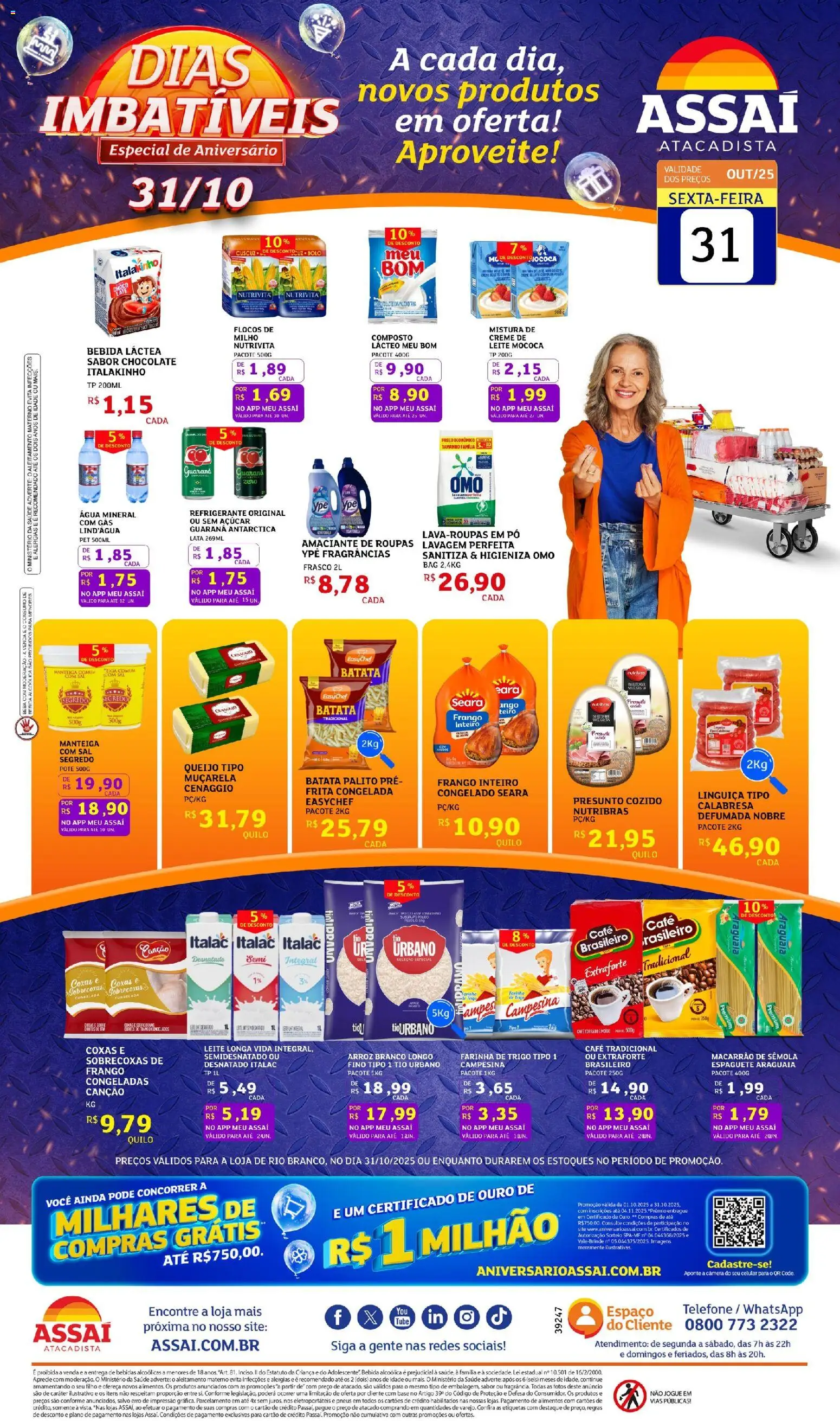 Pré-Visualização do folheto "Encarte - AC" da loja Assaí Atacadista válido a partir de 31/10/2025