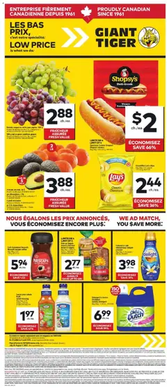 Un aperçu du dépliant Circulaire du magasin Giant Tiger est valide à partir 30 juill. 2025