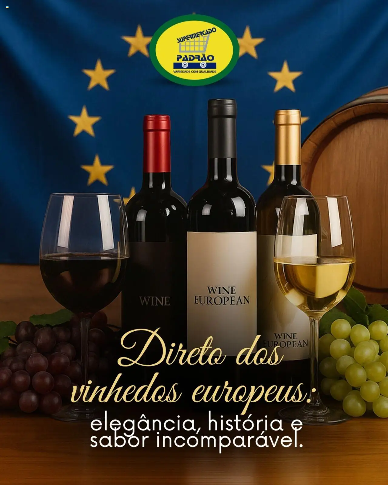 Supermercado Padrão folheto "Ofertas Vinhos" válido a partir de 10/09/2025 - número de página 1