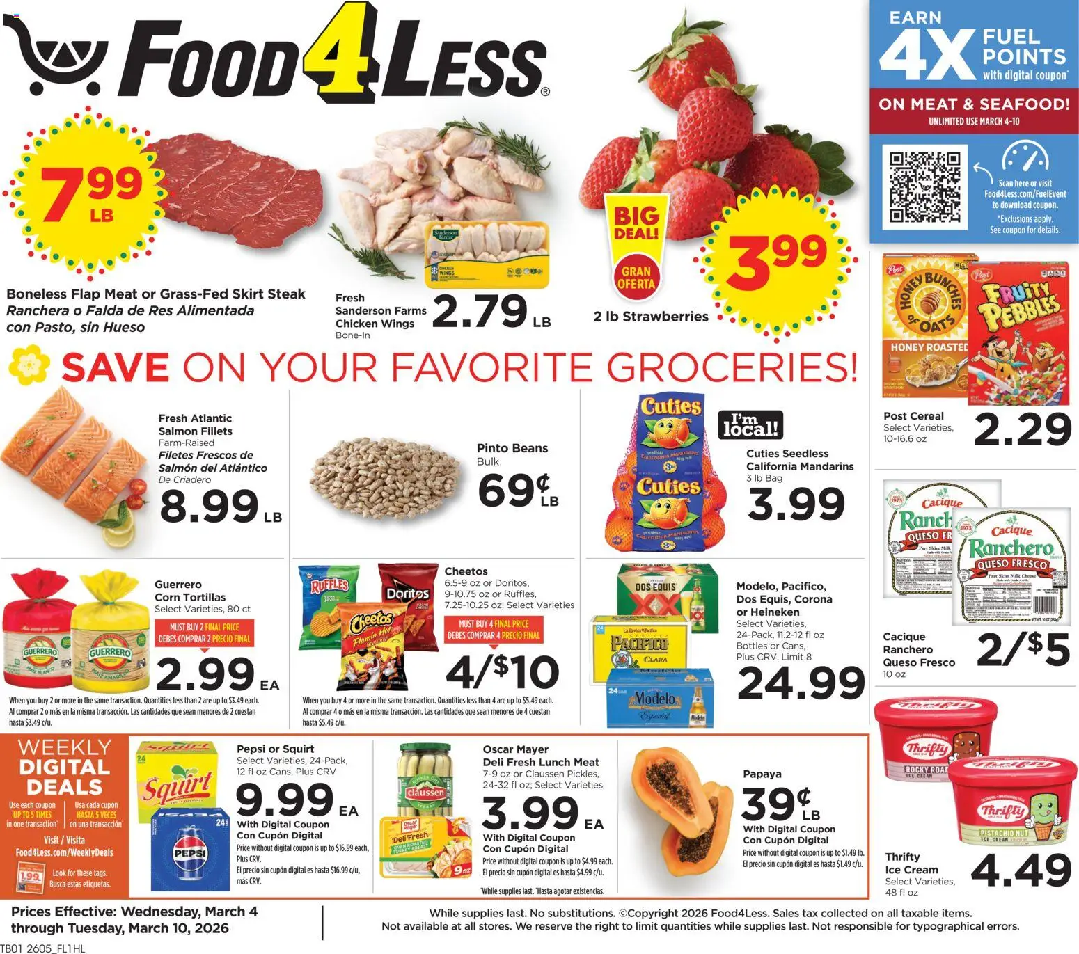 Ad Preview of Food 4 Less Food 4 Less Weekly Ad from 03/04/2026