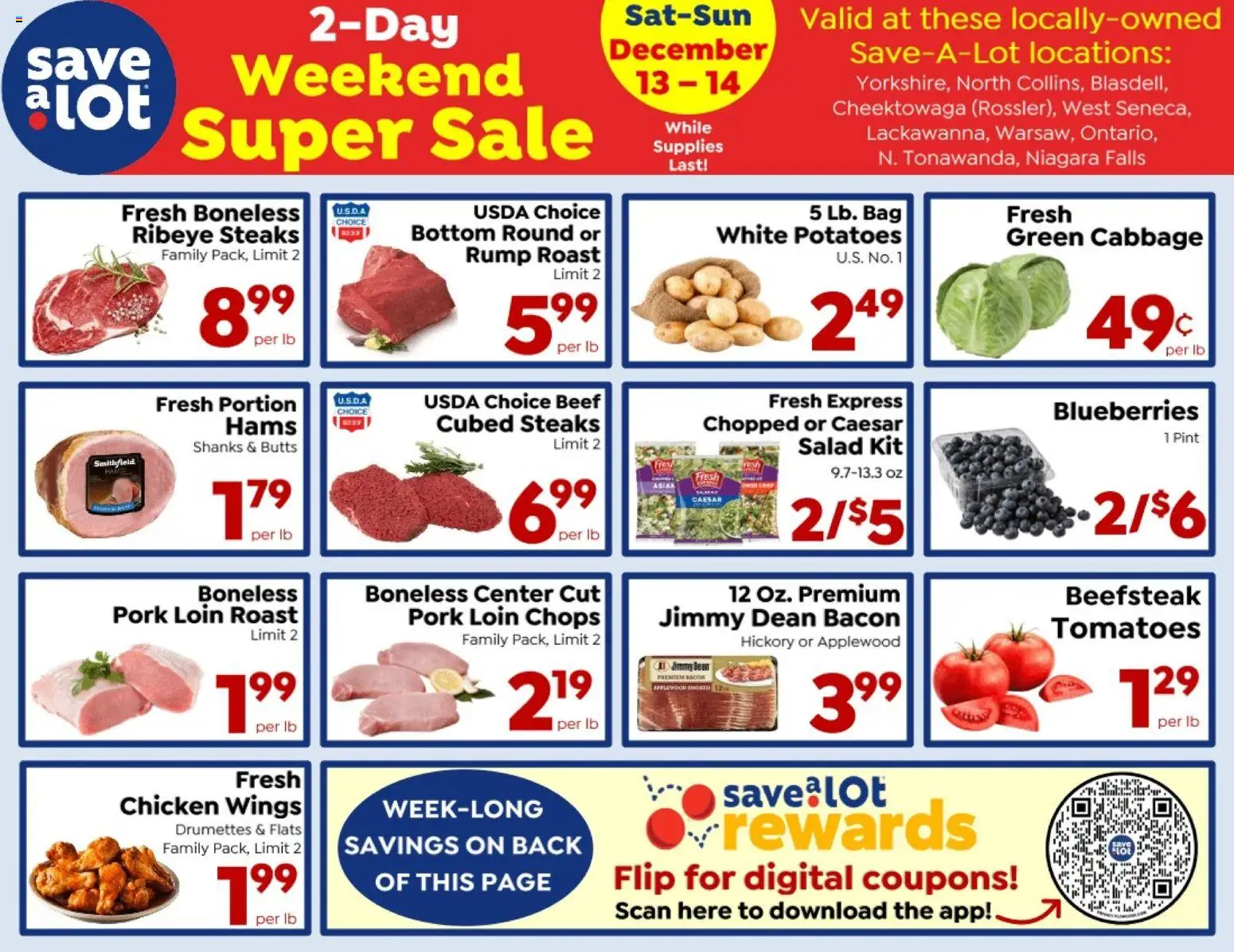 Ad Preview of Save a Lot Special Promotion from 12/13/2025