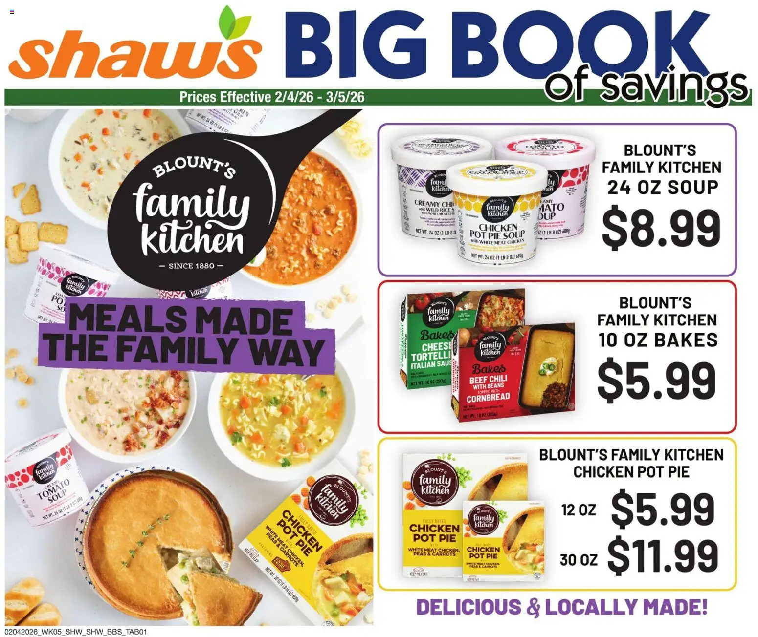 Ad Preview of Shaw's Big Book of Savings from 02/04/2026