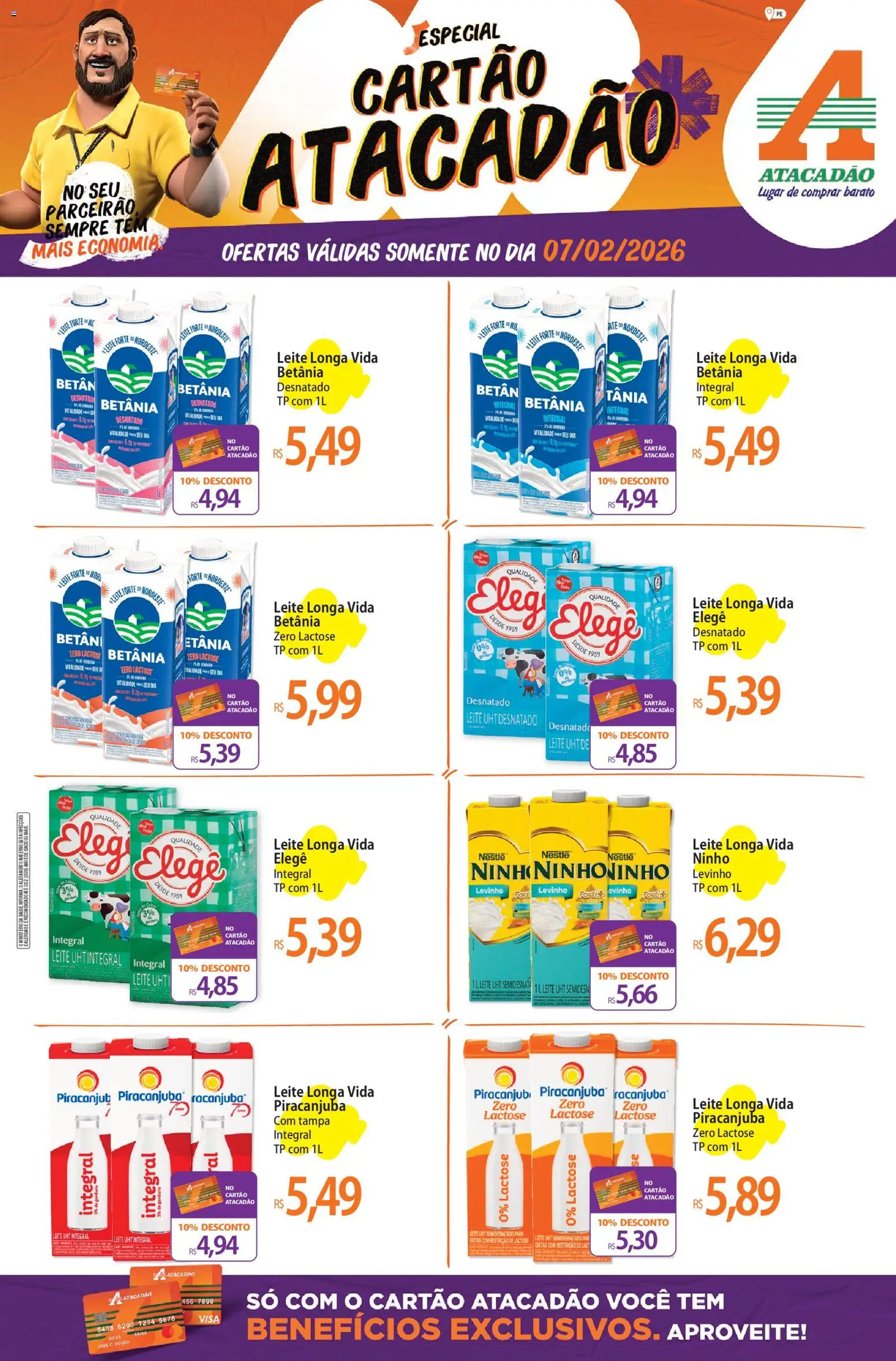 Pré-Visualização do folheto "Ofertas - PE" da loja Atacadão válido a partir de 07/02/2026