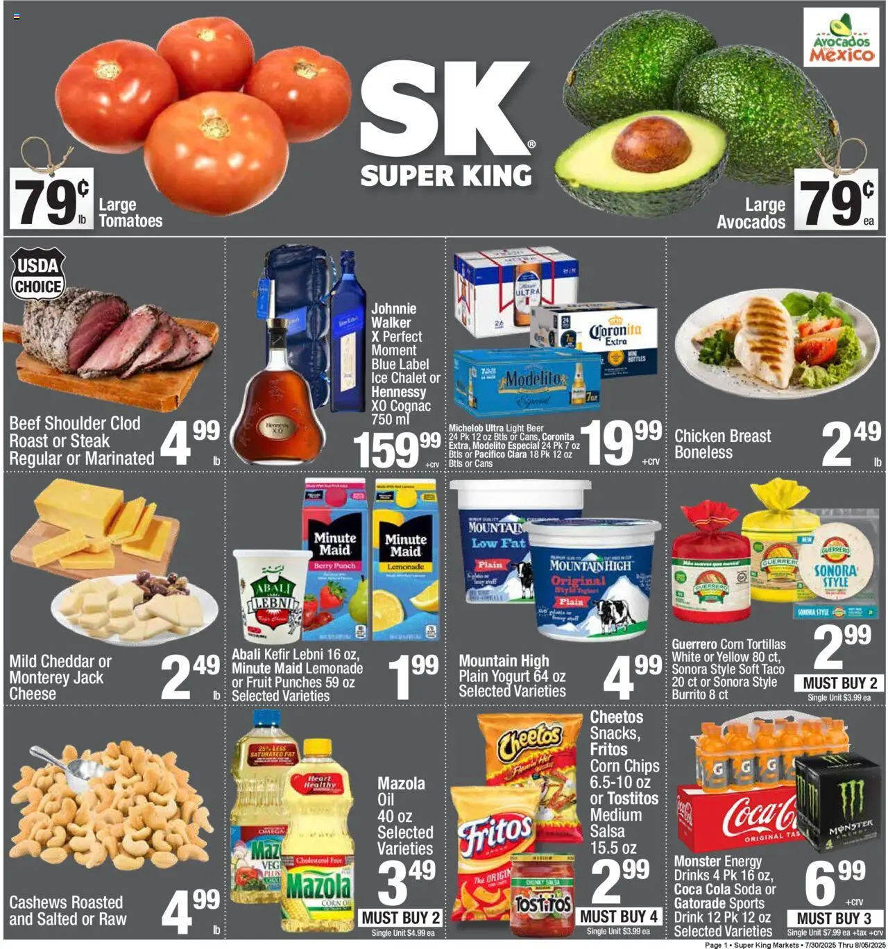 Super King Weekly Ad from 07/30/2025 - Flyer - Page number 1