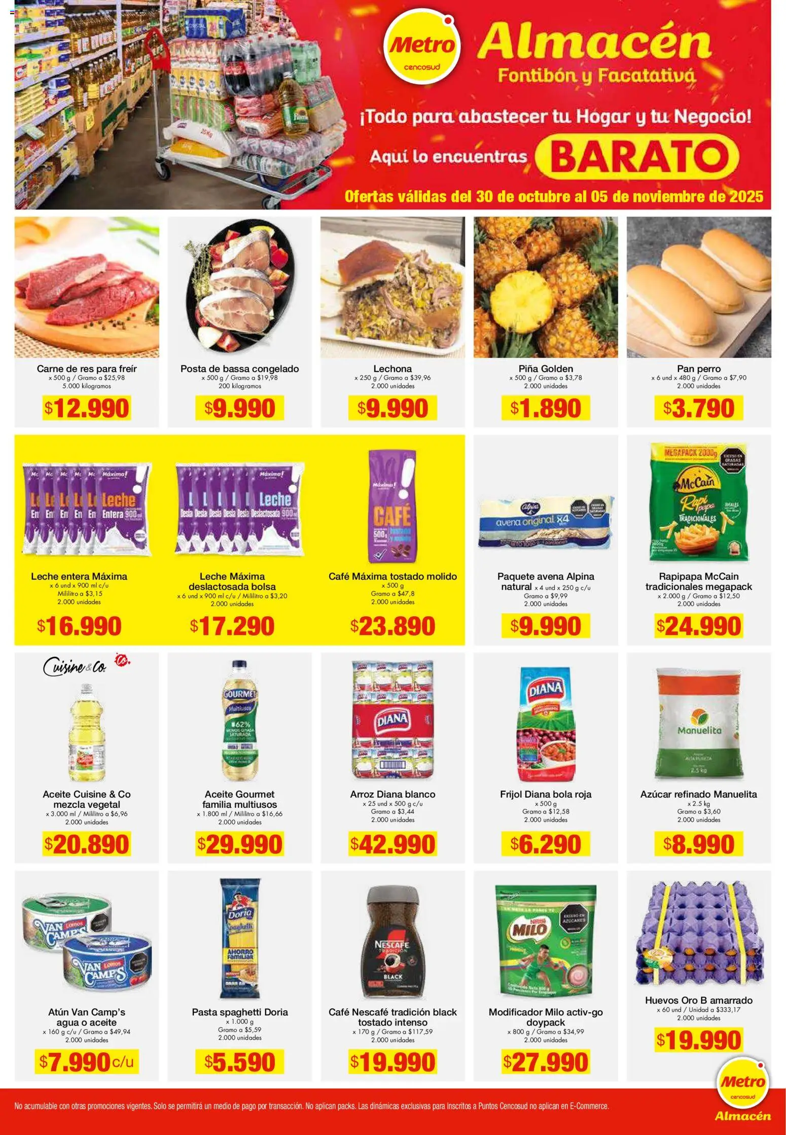  Vista previa del prospecto Catálogo del almacen Metro válida del 30/10/2025 al 05/11/2025