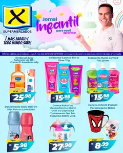 Pré-Visualização do folheto "Ofertas Infantil" da loja X Supermercados válido a partir de 25/10/2025