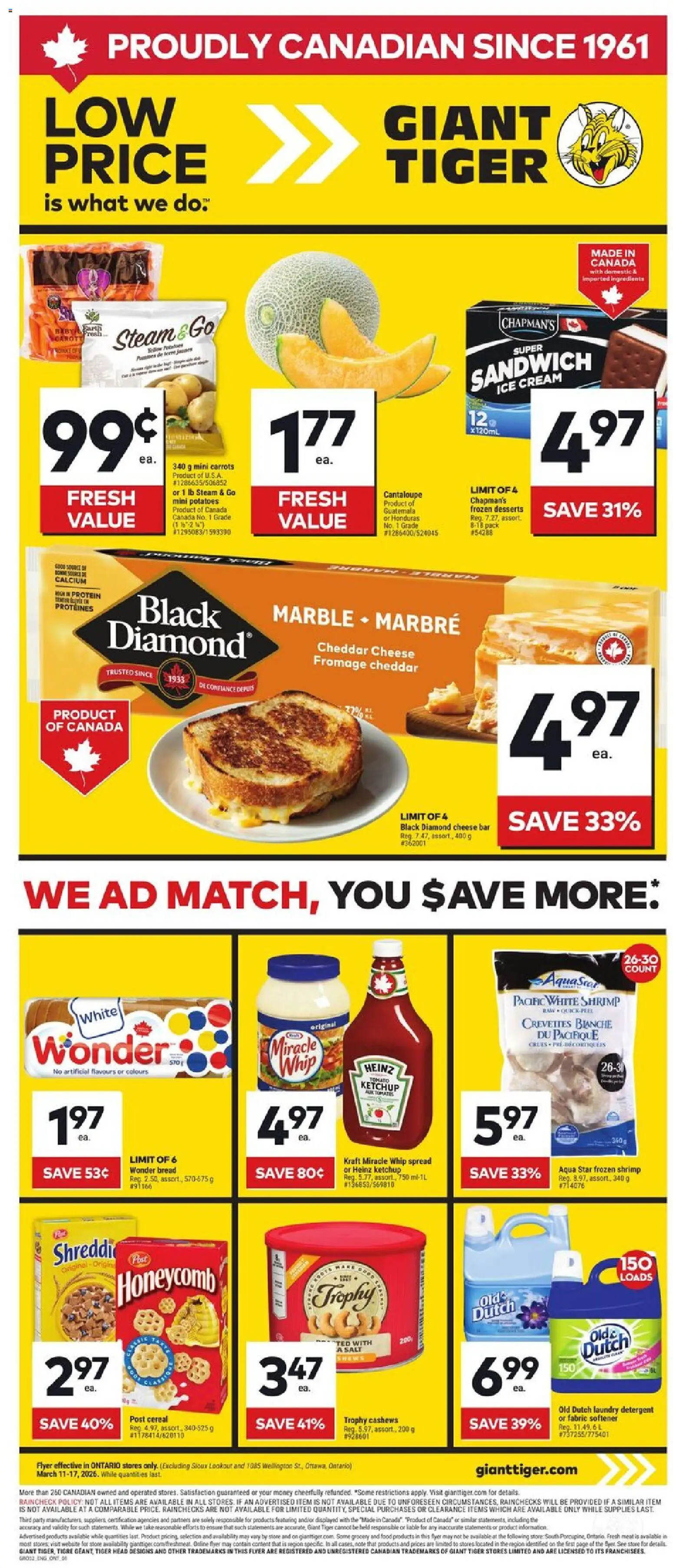 Preview of leaflet Weekly Flyer from shop Giant Tiger is valid from Mar 11, 2026