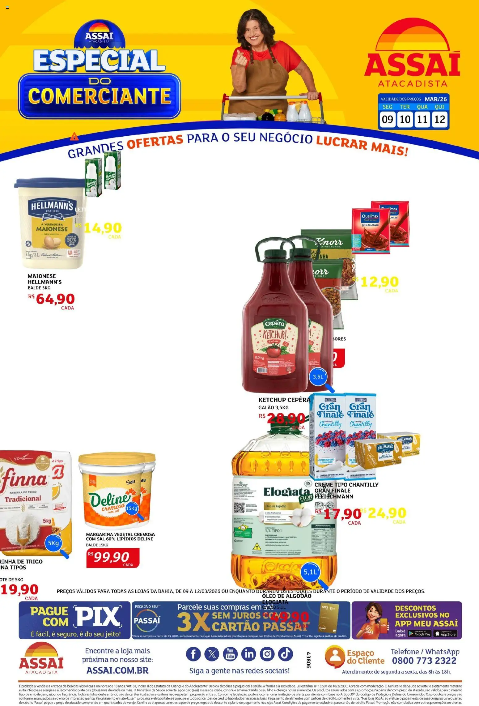 Pré-Visualização do folheto "Assaí Atacadista ofertas - BA" da loja Assaí Atacadista válido a partir de 16/03/2026