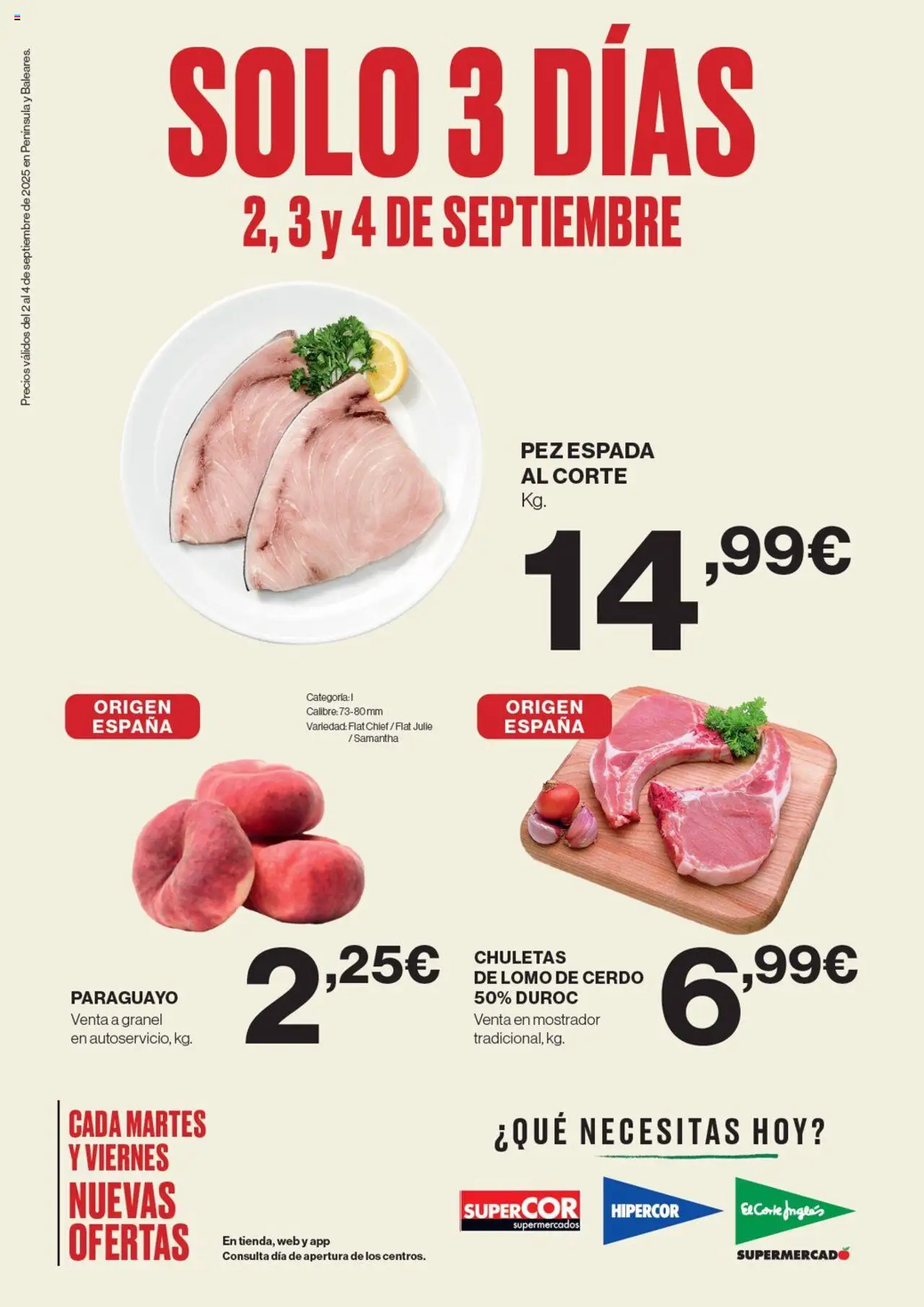 Catálogo El Corte Inglés y sus promociones válidas desde el 02/09/2025 - Número de página 1 - Pez, Cerdo, Lomo de cerdo