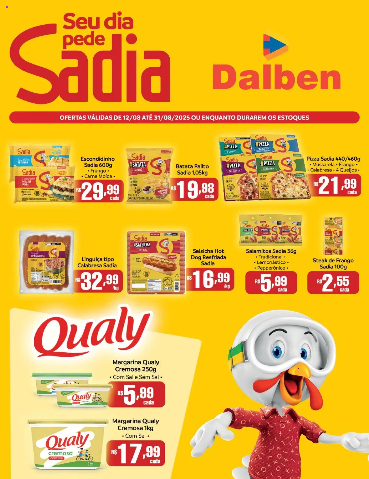 Supermercado Dalben folheto "Ofertas BRF" válido a partir de 12/08/2025 - número de página 1