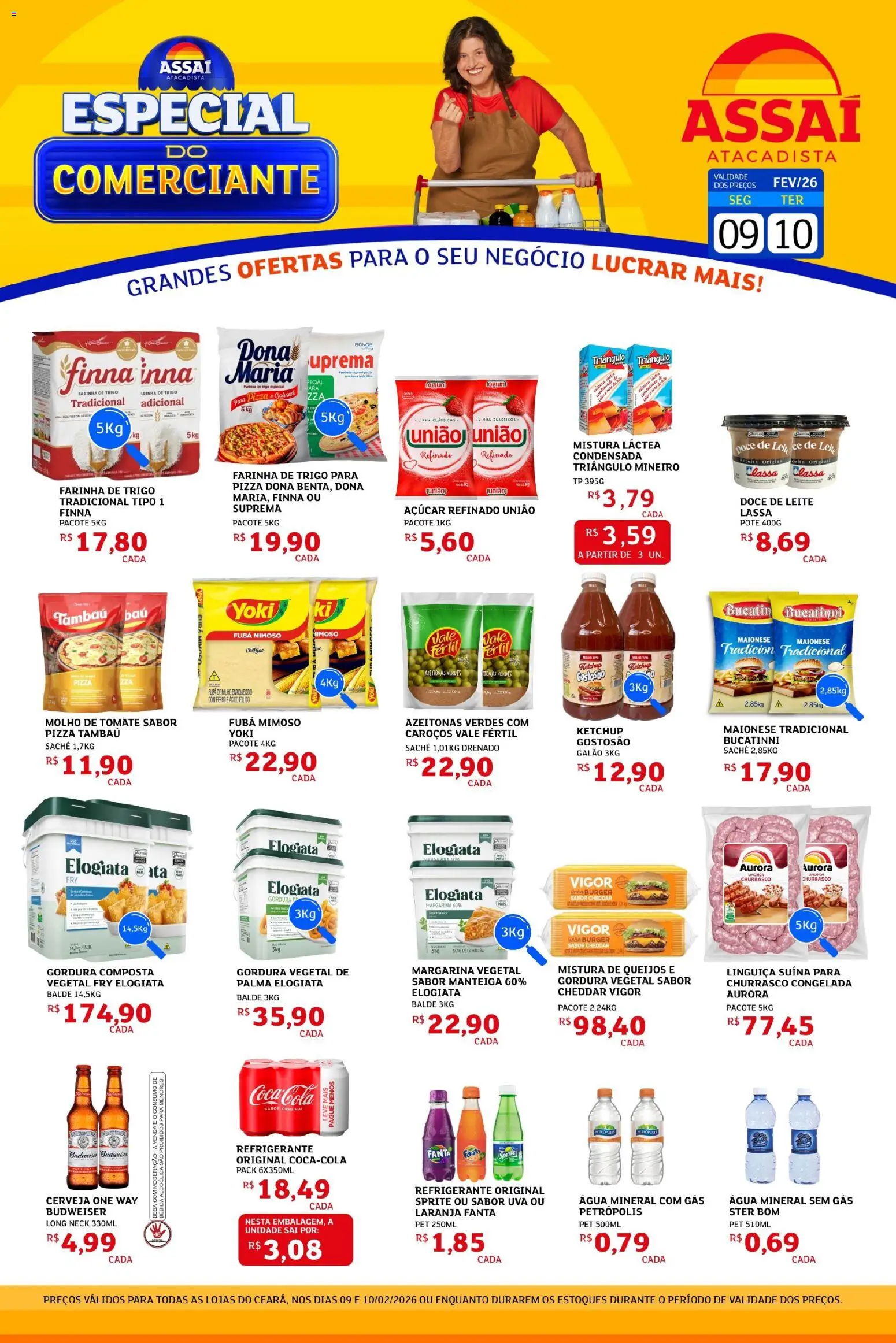 Pré-Visualização do folheto "Encarte - CE" da loja Assaí Atacadista válido a partir de 09/02/2026