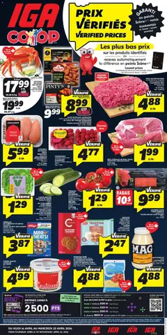 Preview of leaflet IGA circulaire - New Brunswick from shop IGA is valid from Apr 16, 2026