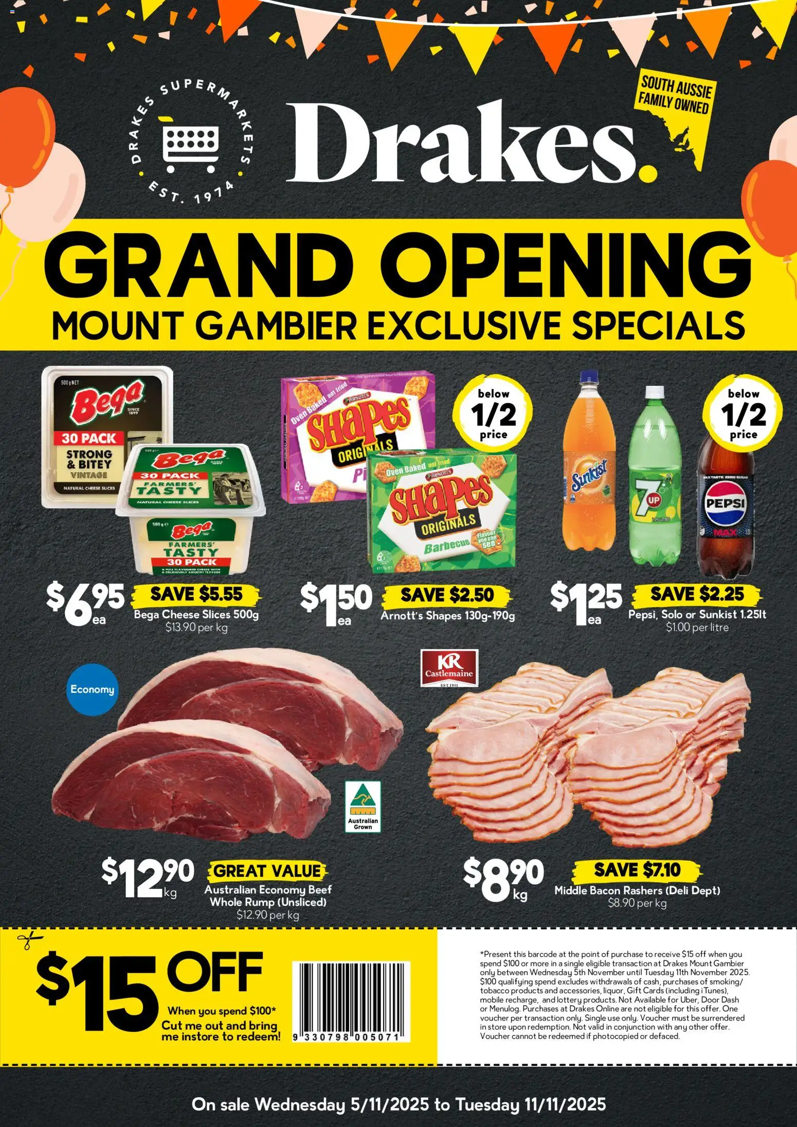 Preview of catalogue Mount Gambier SA from shop Drakes valid 05/11/2025