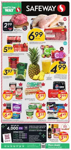 Un aperçu du dépliant Weekly Flyer - BC du magasin Safeway est valide à partir 13 nov. 2025