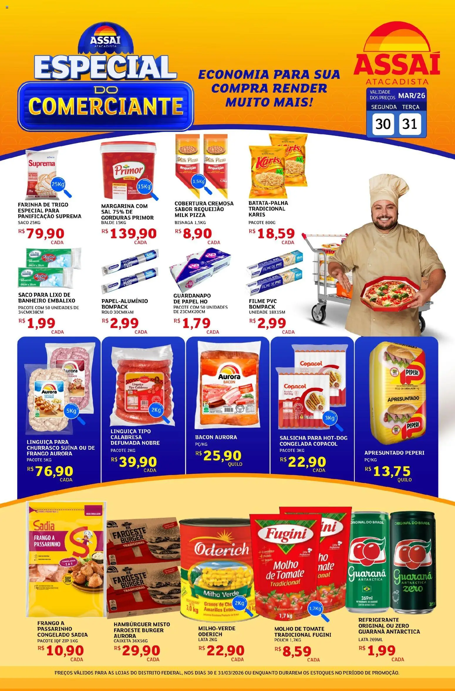 Pré-Visualização do folheto "Assaí Atacadista ofertas - DF" da loja Assaí Atacadista válido a partir de 30/03/2026