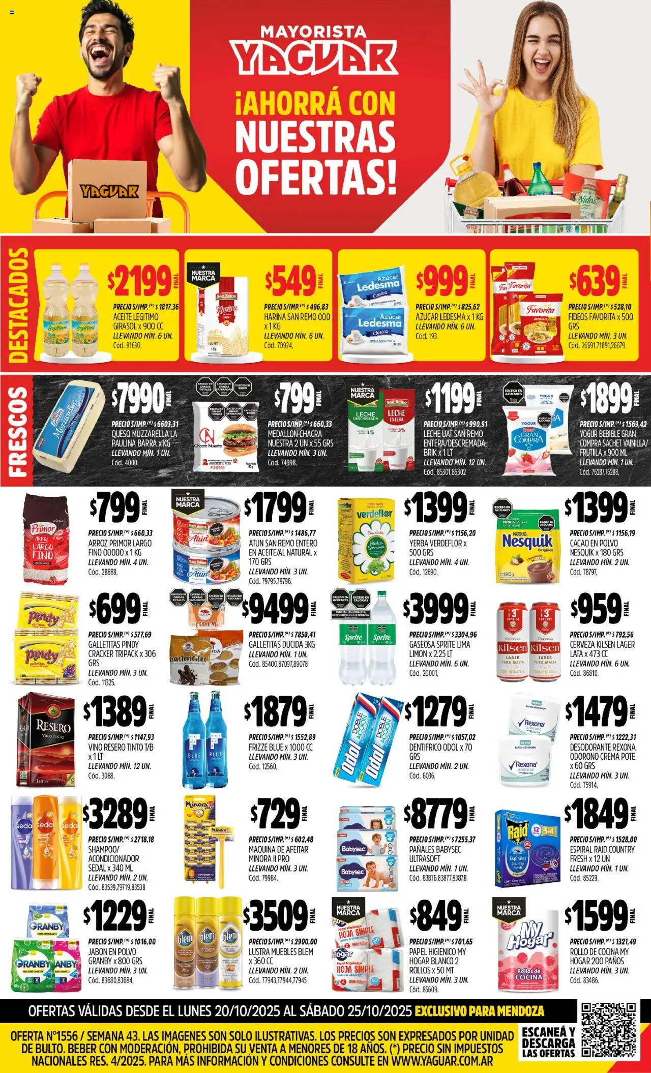 Yaguar Mendoza del 20/10/2025 Online