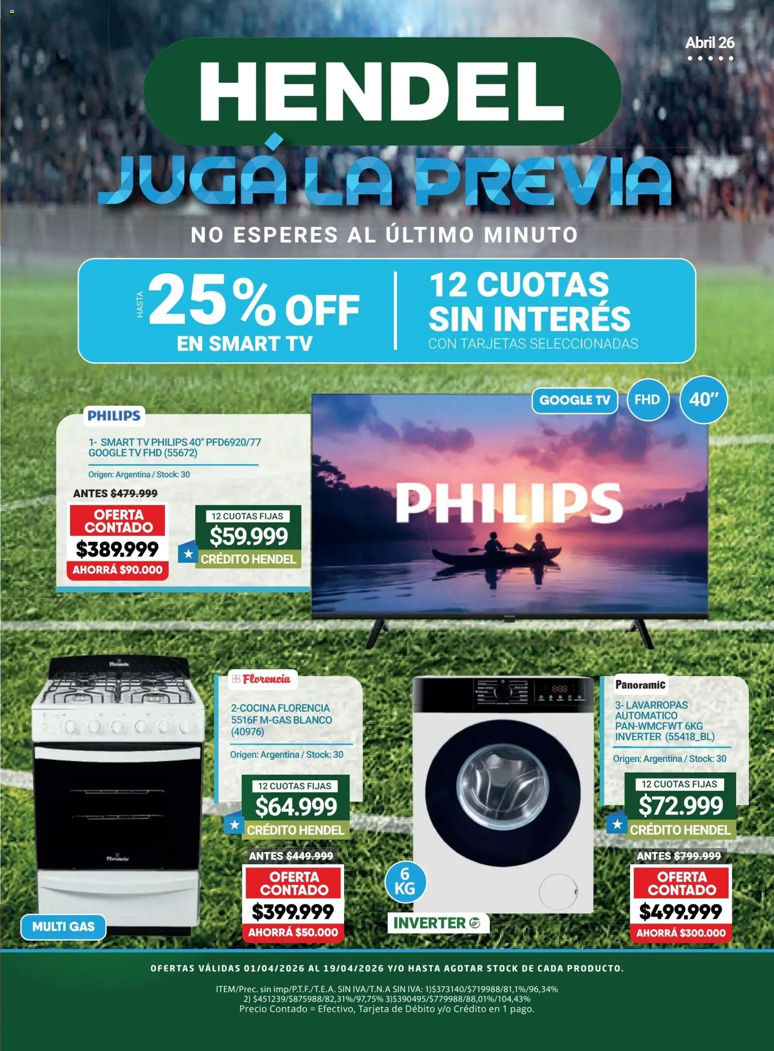 Vista previa del folleto de la tienda Hendel válido desde el 01/04/2026 - Lavarropas