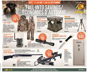 Un aperçu du dépliant Weekly flyer / circulaire du magasin Cabelas est valide à partir 11 sept. 2025