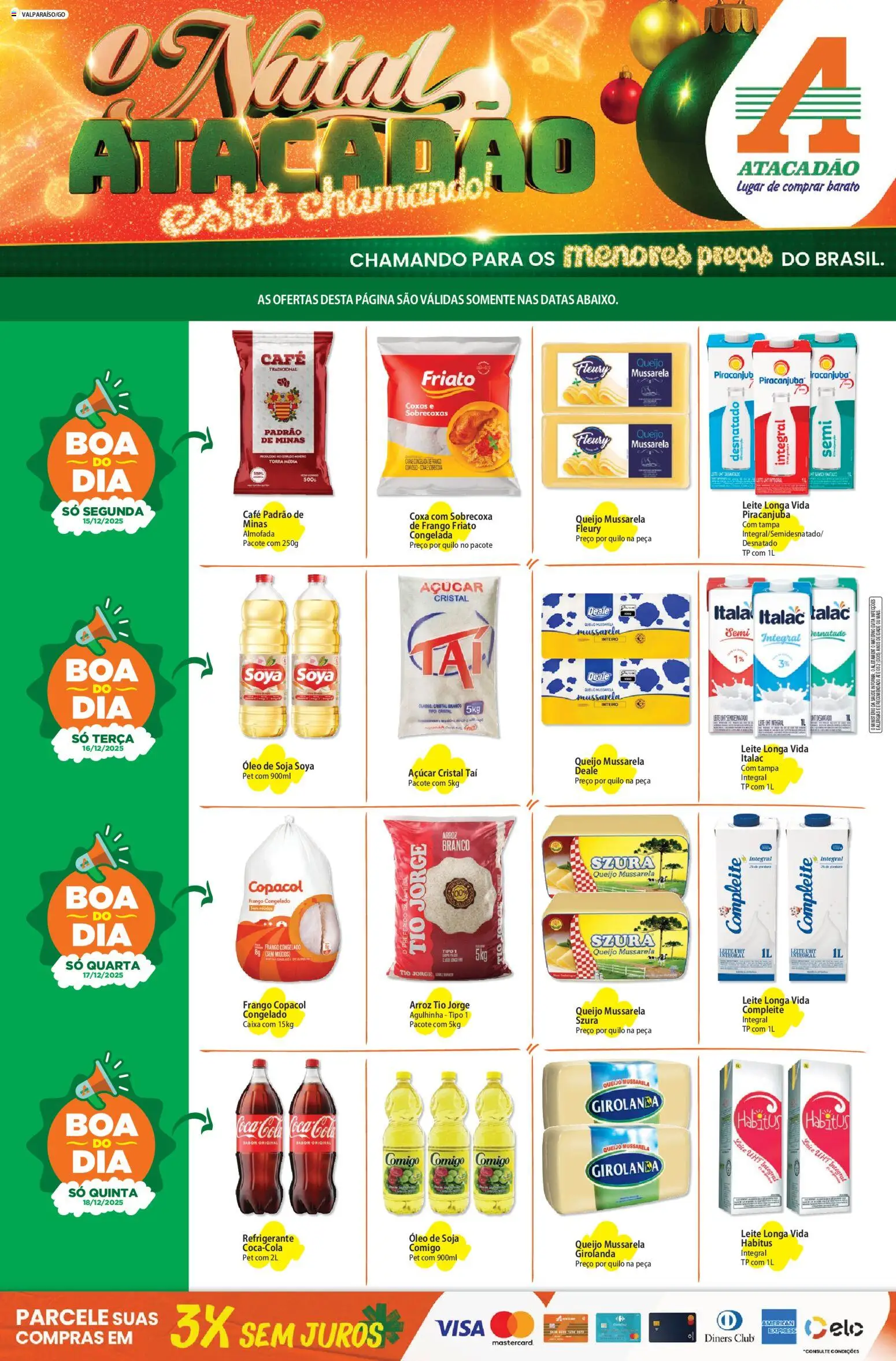 Pré-Visualização do folheto "Ofertas - GO" da loja Atacadão válido a partir de 15/12/2025