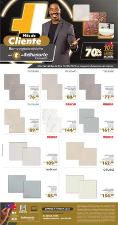 Pré-Visualização do folheto "Ofertas da semana" da loja Telhanorte válido a partir de 04/09/2025