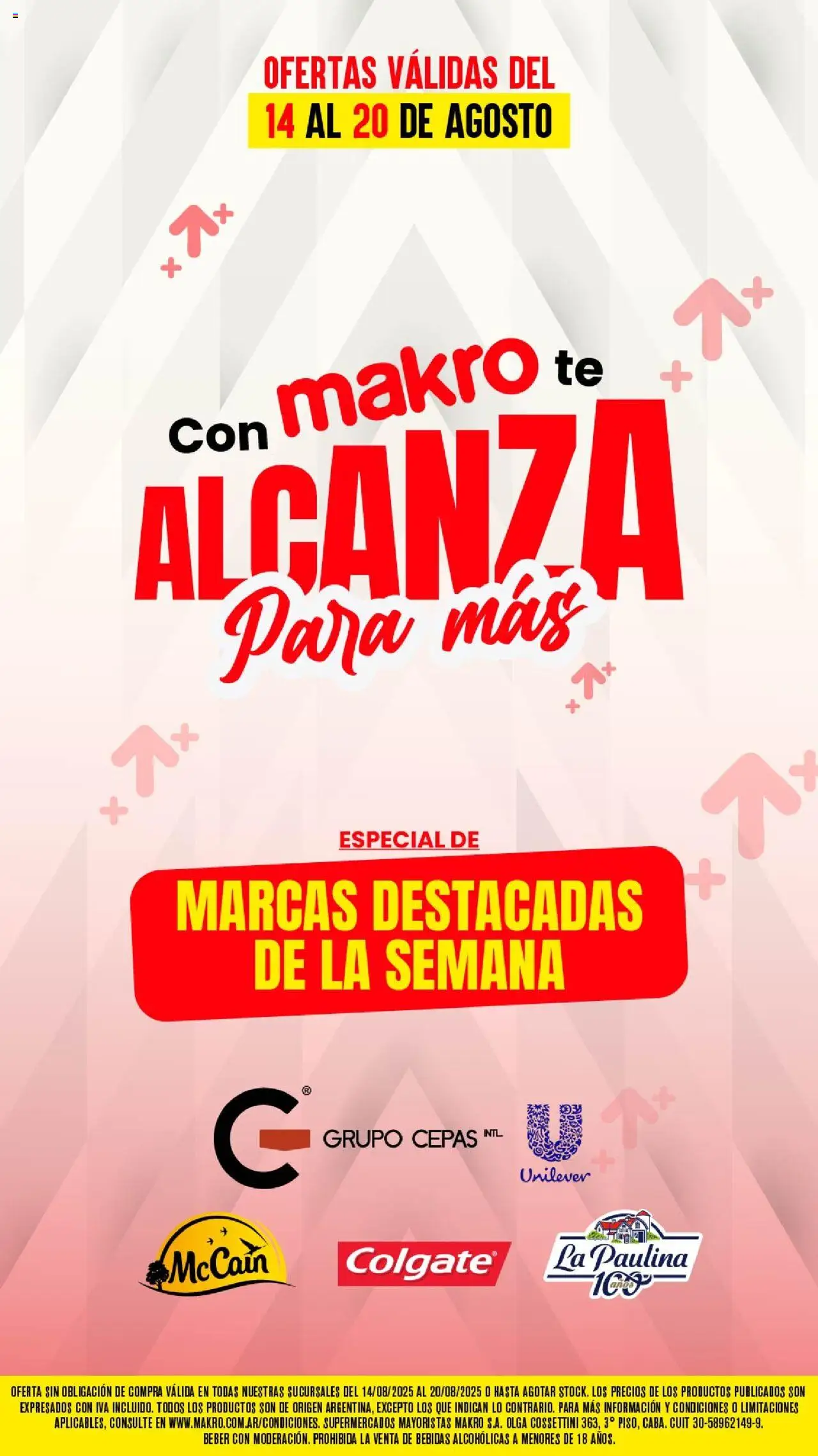 Makro Ofertas Especiales del 14/08/2025 >> Catálogo