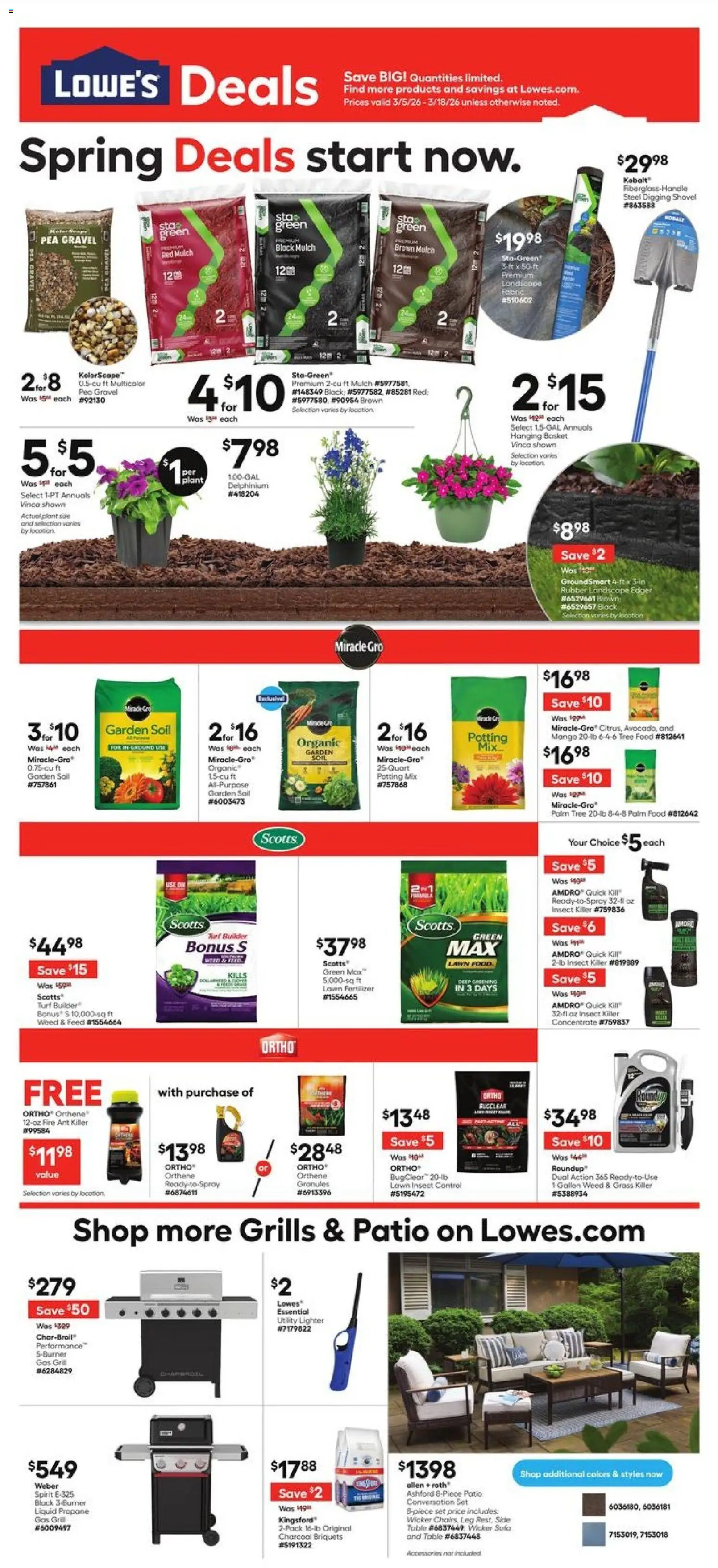 Ad Preview of Lowe's Lowe's Weekly Ad from 03/05/2026