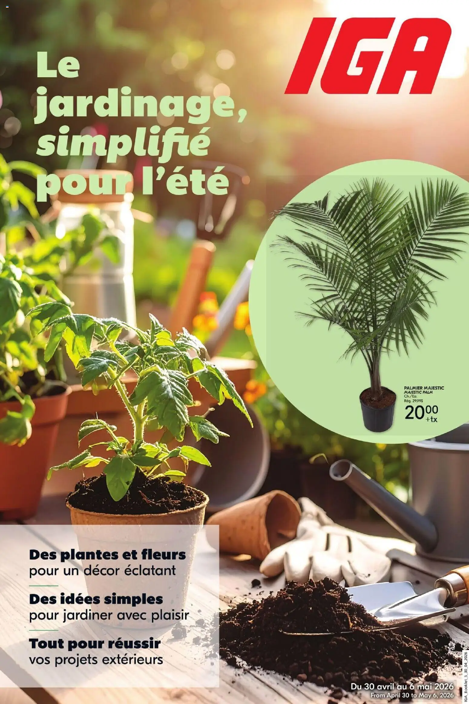 Preview of leaflet IGA - Brochure thématique from shop IGA is valid from Apr 30, 2026