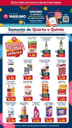 Pré-Visualização do folheto "Ofertas Quarta e Quinta" da loja Nagumo válido a partir de 22/10/2025