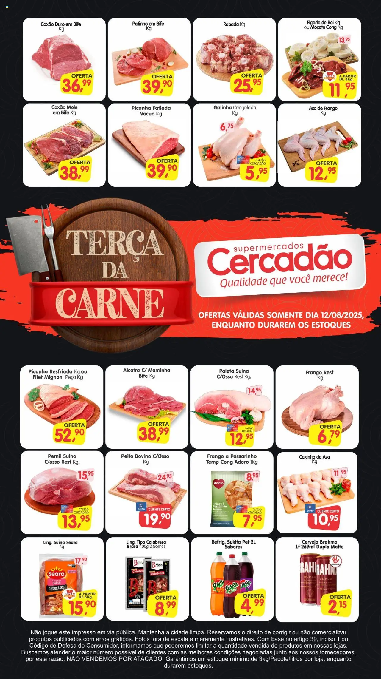 Cercadão folheto "Ofertas da semana" válido a partir de 12/08/2025 - número de página 1